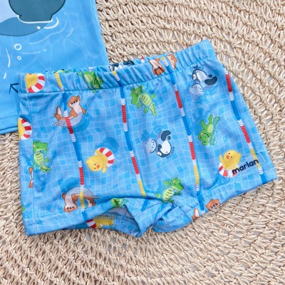 Linha Praia - Blusa Manga Longa com Proteção UV50+ e Sunga - Fun With Friends